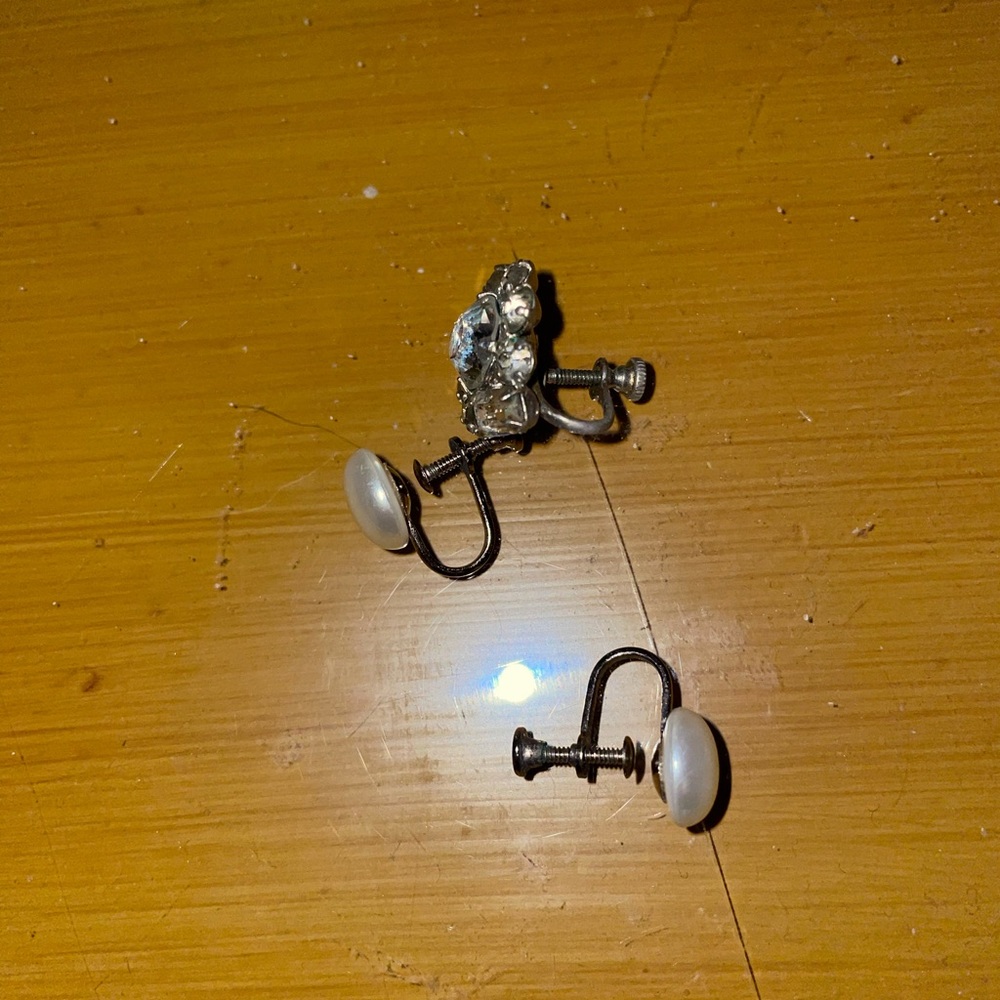 Vintage clip on earrings